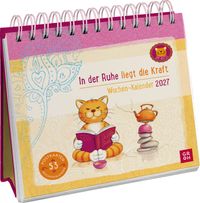 Postkartenkalender 2027: Om-Katze: In der Ruhe liegt die Kraft