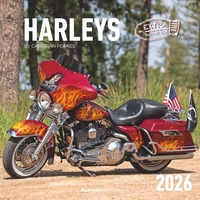 Alpha Edition - Harleys Kalender 2026 – Wandkalender 30x30 cm – Für Harley-Davidson Fans – 12 Fotografien von Christian Popkes, viel Platz für Notizen, mit Feiertagen & Ferienterminen