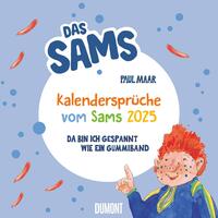DUMONT - Kalendersprüche vom Sams 2025, 23x23cm, Kalender von Paul Maar, voller lustiger Bilder und frechen Sprüchen und Reimen