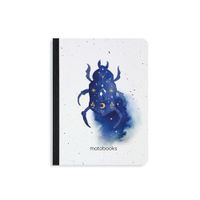 matabooks – Nachhaltiges A6 Notizbuch/Skizzenbuch/Tagebuch/Bullet Journal/Schreibheft aus Graspapier – Samenbuch Farbe: Nova Mystic Blue
