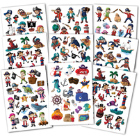 150 hautfreundliche Kindertattoos – Thema: Piratenabenteuer