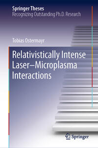 Relativistically Intense Laser–Microplasma Interactions