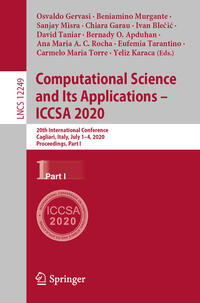 Computational Science and Its Applications – ICCSA 2020