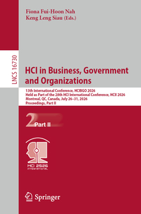 HCI in Business, Government and Organizations