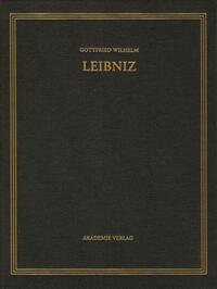 Gottfried Wilhelm Leibniz: Sämtliche Schriften und Briefe. Mathematischer,... / 1699-1701