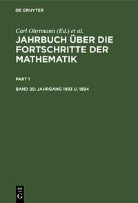 Jahrgang 1893 u. 1894