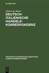 Deutsch-Italienische Handelskorrespondenz