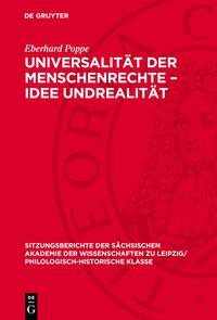 Universalität der Menschenrechte – Idee Undrealität