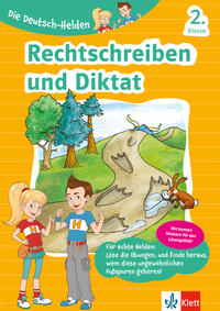 Klett Die Deutsch-Helden: Rechtschreiben und Diktat 2. Klasse