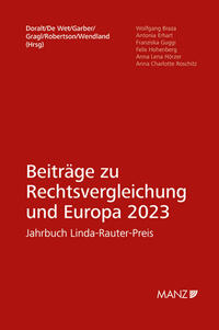 Nomos eLibrary / Beiträge zur Rechtsvergleichung und Europa 2023 Jahrbuch Linda-Rauter-Preis