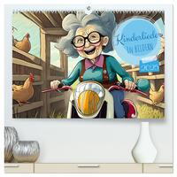 Kinderlieder - In Bildern (hochwertiger Premium Wandkalender 2025 DIN A2 quer), Kunstdruck in Hochglanz