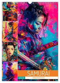 Samurai - Onna Bugeisha (Wandkalender 2025 DIN A3 hoch), CALVENDO Monatskalender