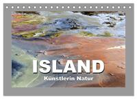 Island – Künstlerin Natur (Tischkalender 2025 DIN A5 quer), CALVENDO Monatskalender