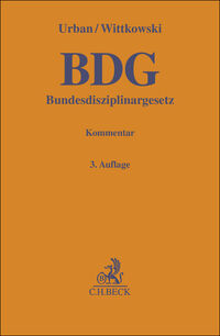 Gelbe Erläuterungsbücher / Bundesdisziplinargesetz. BDG