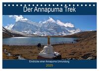 Der Annapurna Trek (Tischkalender 2025 DIN A5 quer), CALVENDO Monatskalender