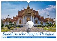 Buddhistische Tempel Thailand (Wandkalender 2025 DIN A3 quer), CALVENDO Monatskalender