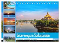 Unterwegs in Südostasien (Tischkalender 2025 DIN A5 quer), CALVENDO Monatskalender
