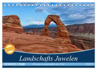 Landschafts Juwelen - Erlesene Landschaften der USA (Tischkalender 2025 DIN A5 quer), CALVENDO Monatskalender