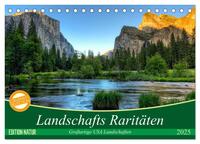 Landschafts Raritäten – Großartige USA Landschaften (Tischkalender 2025 DIN A5 quer), CALVENDO Monatskalender
