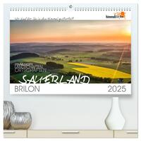 Das Sauerland bei Brilon aus der Vogelperspektive (hochwertiger Premium Wandkalender 2025 DIN A2 quer), Kunstdruck in Hochglanz