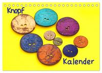 Knopfkalender (Tischkalender 2025 DIN A5 quer), CALVENDO Monatskalender