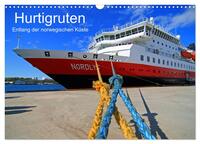 Hurtigruten - Entlang der norwegischen Küste (Wandkalender 2025 DIN A3 quer), CALVENDO Monatskalender