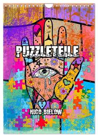 Puzzleteile (Wandkalender 2025 DIN A4 hoch), CALVENDO Monatskalender