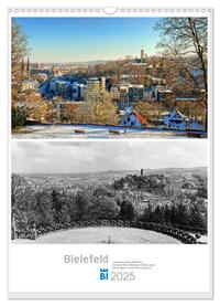 Bielefelder Fotomotive heute und damals mit historischen Ereignissen (Wandkalender 2025 DIN A3 hoch), CALVENDO Monatskalender