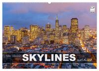 Skylines weltweit (Wandkalender 2026 DIN A2 quer), CALVENDO Monatskalender