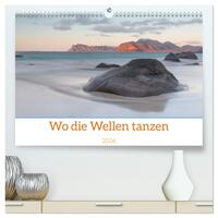 Wo die Wellen tanzen (hochwertiger Premium Wandkalender 2026 DIN A2 quer), Kunstdruck in Hochglanz