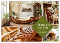 Wohnträume aus Holz (Wandkalender 2026 DIN A4 quer), CALVENDO Monatskalender
