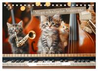 Miau-sikalische Momente (Tischkalender 2026 DIN A5 quer), CALVENDO Monatskalender