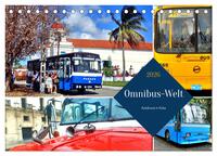Omnibus-Welt - Autobusse in Kuba (Tischkalender 2026 DIN A5 quer), CALVENDO Monatskalender