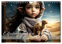 Elfenkinder und ihre Freunde - Magie und Natur im Einklang (Wandkalender 2026 DIN A4 quer), CALVENDO Monatskalender
