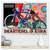 Drahtesel in Kuba (hochwertiger Premium Wandkalender 2026 DIN A2 quer), Kunstdruck in Hochglanz