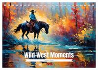 Wild West Moments (Tischkalender 2026 DIN A5 quer), CALVENDO Monatskalender