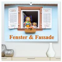 Fenster & Fassade (hochwertiger Premium Wandkalender 2026 DIN A2 quer), Kunstdruck in Hochglanz