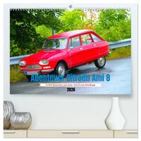 Abenteuer Citroen Ami 8 (hochwertiger Premium Wandkalender 2026 DIN A2 quer), Kunstdruck in Hochglanz
