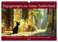 Begegnungen im Anime Zauberland (Wandkalender 2026 DIN A3 quer), CALVENDO Monatskalender