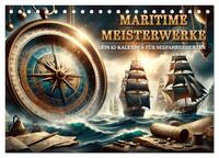 Maritime Meisterwerke: Ein KI-Kalender für Seefahrerherzen (Tischkalender 2026 DIN A5 quer), CALVENDO Monatskalender