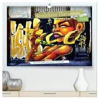 Gesichter Havannas - Street Art in der kubanischen Hauptstadt (hochwertiger Premium Wandkalender 2026 DIN A2 quer), Kunstdruck in Hochglanz