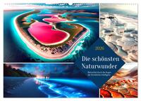 Die schönsten Naturwunder - Betrachtet durch die Augen der KI (Wandkalender 2026 DIN A2 quer), CALVENDO Monatskalender