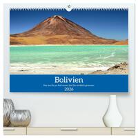 Bolivien - Eine Wanderreise (hochwertiger Premium Wandkalender 2026 DIN A2 quer), Kunstdruck in Hochglanz