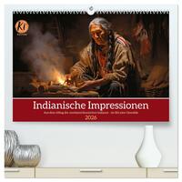 Indianische Impressionen (hochwertiger Premium Wandkalender 2026 DIN A2 quer), Kunstdruck in Hochglanz