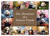Die Abenteuer des kleinen Panda (Wandkalender 2026 DIN A3 quer), CALVENDO Monatskalender