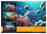 Fischfantasie (Wandkalender 2026 DIN A2 quer), CALVENDO Monatskalender