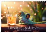 Chamäleon-Verwandlungen. Ein Jahr voller Veränderungen (Wandkalender 2026 DIN A2 quer), CALVENDO Monatskalender