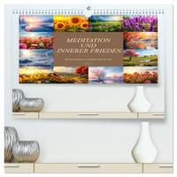 Meditation und innerer Frieden (hochwertiger Premium Wandkalender 2026 DIN A2 quer), Kunstdruck in Hochglanz