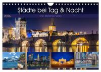 Städte bei Tag und Nacht (Wandkalender 2026 DIN A4 quer), CALVENDO Monatskalender