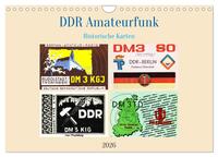 DDR Amateurfunk Historische Karten (Wandkalender 2026 DIN A4 quer), CALVENDO Monatskalender